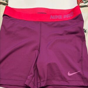 Nike Women's Athletic Shorts in Purple and Pink Size Large